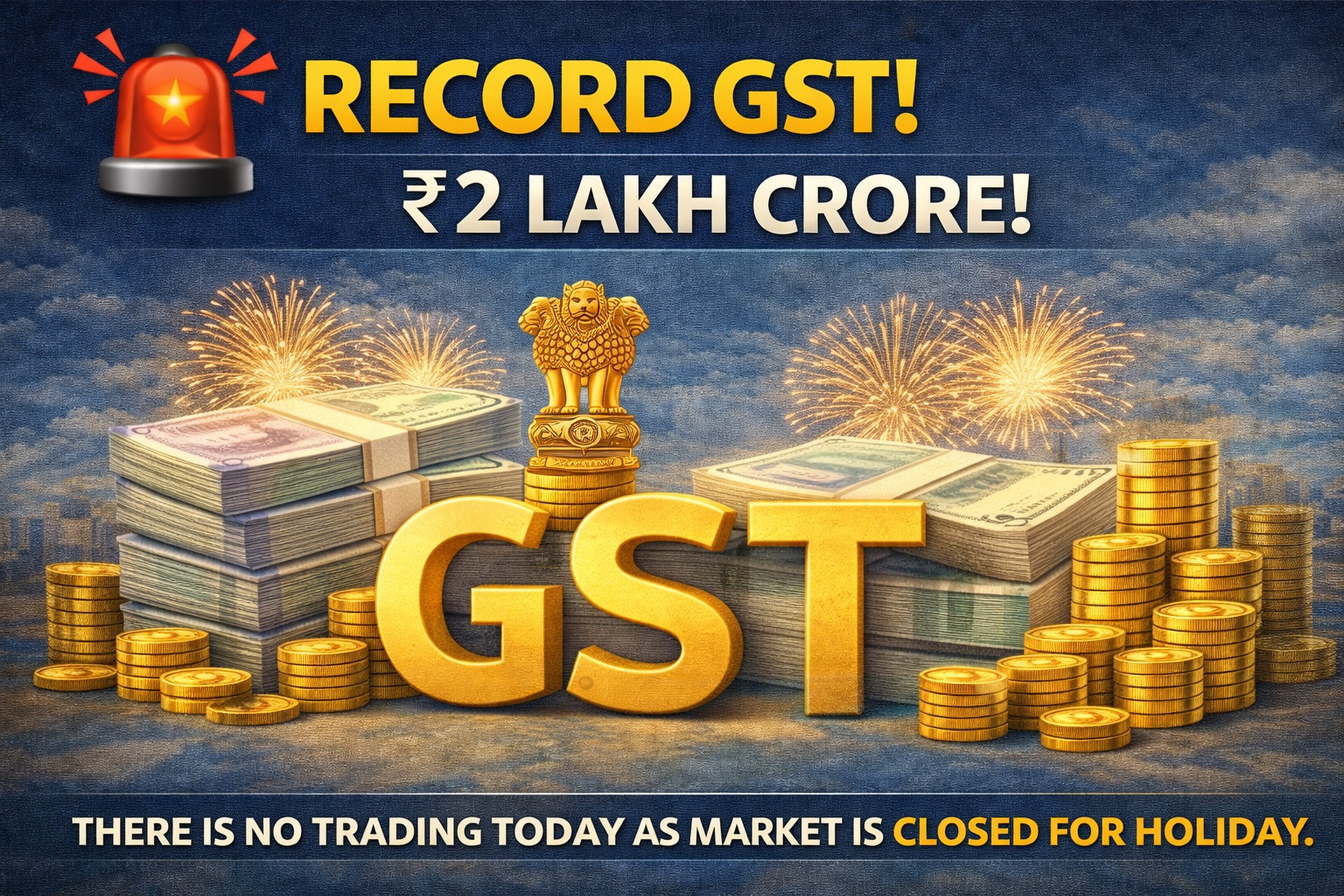 GST collection growth India 2026 record high infographic